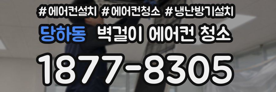 당하동 벽걸이 에어컨 청소
