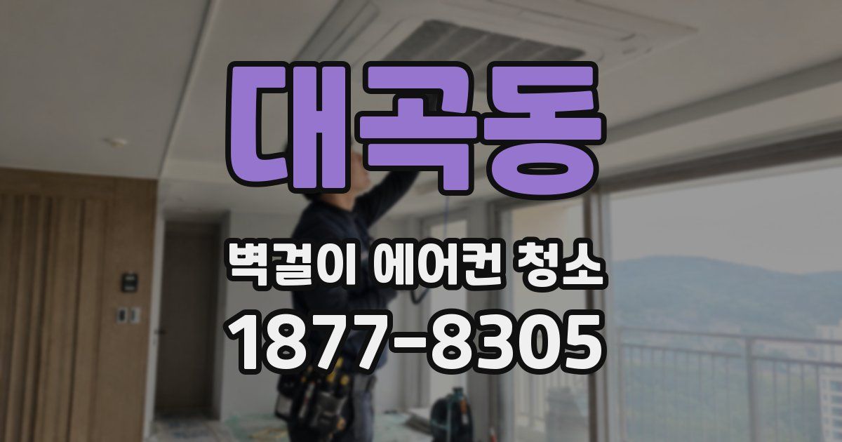 대곡동 벽걸이 에어컨 청소