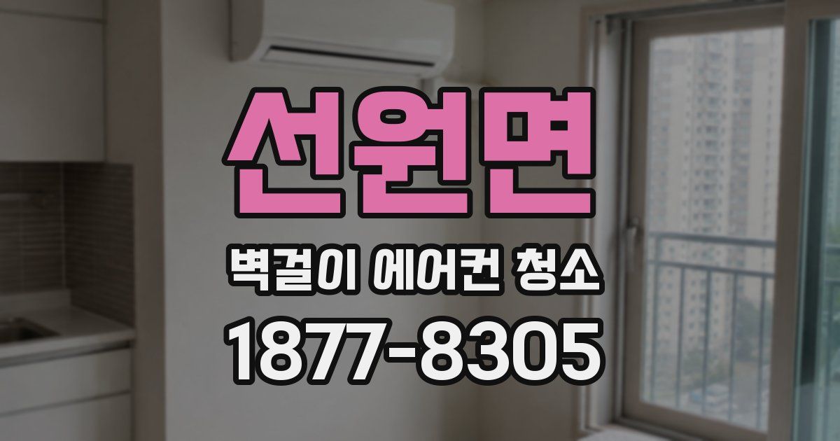 선원면 벽걸이 에어컨 청소