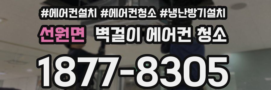 선원면 벽걸이 에어컨 청소