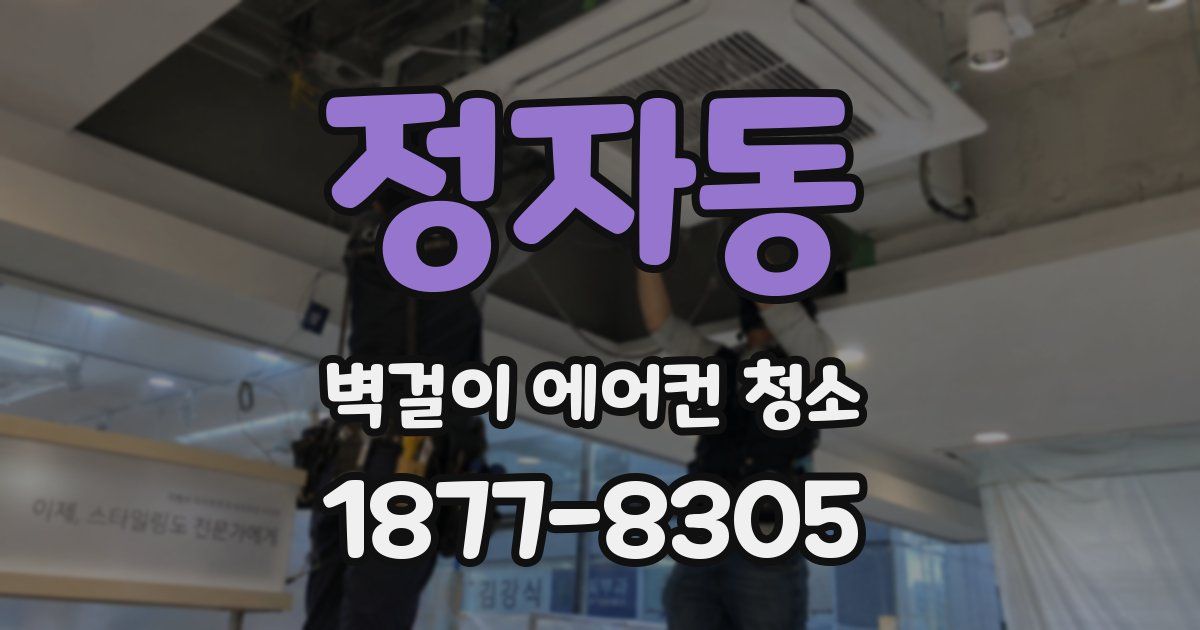 정자동 벽걸이 에어컨 청소
