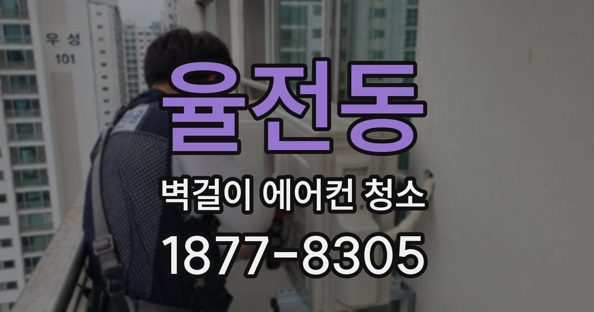 율전동 벽걸이 에어컨 청소