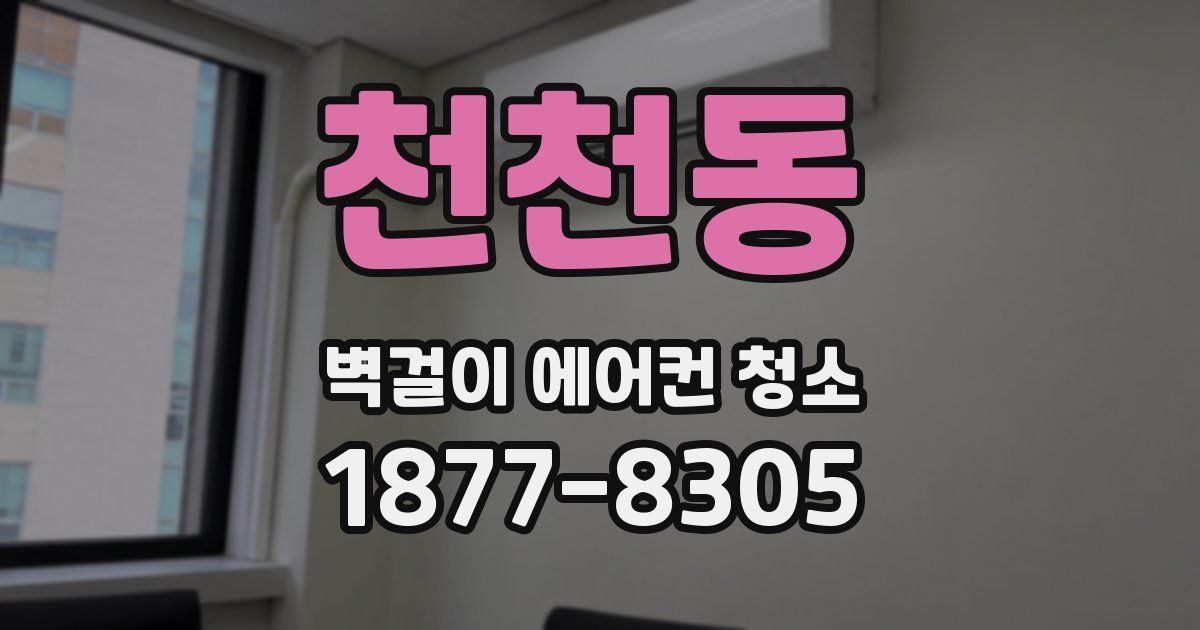 천천동 벽걸이 에어컨 청소