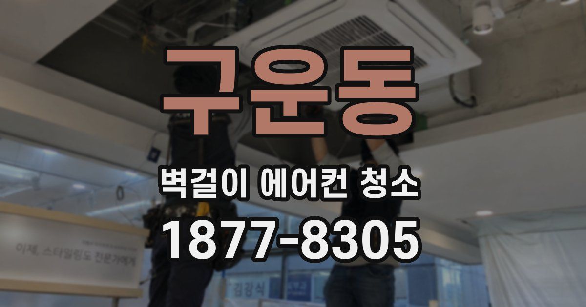 구운동 벽걸이 에어컨 청소