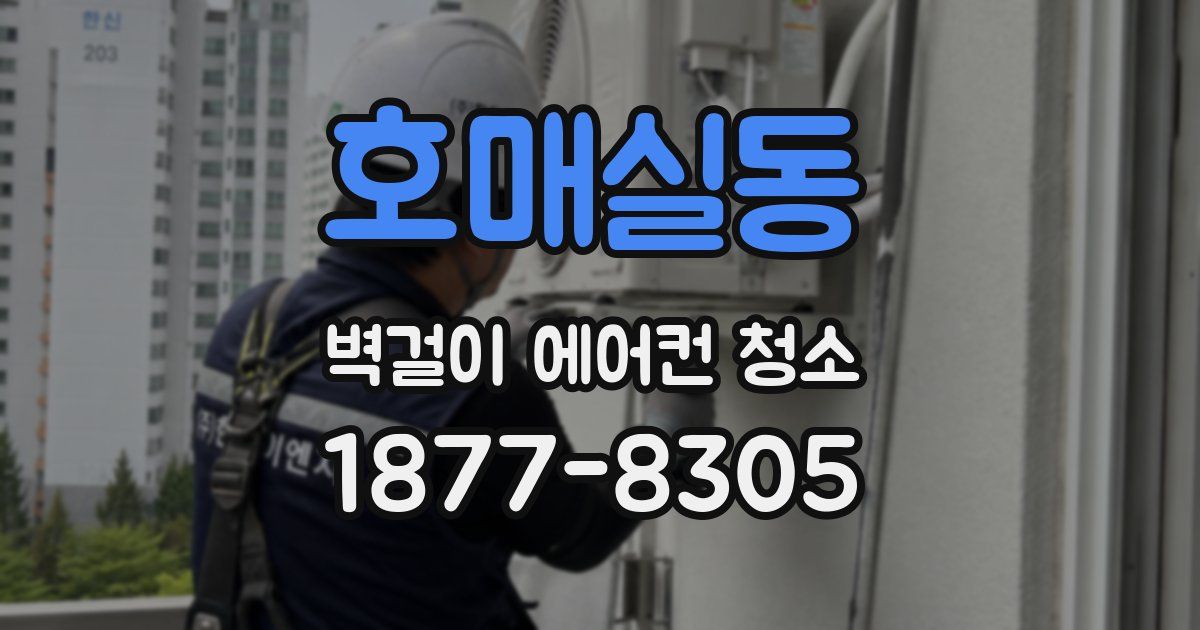 호매실동 벽걸이 에어컨 청소