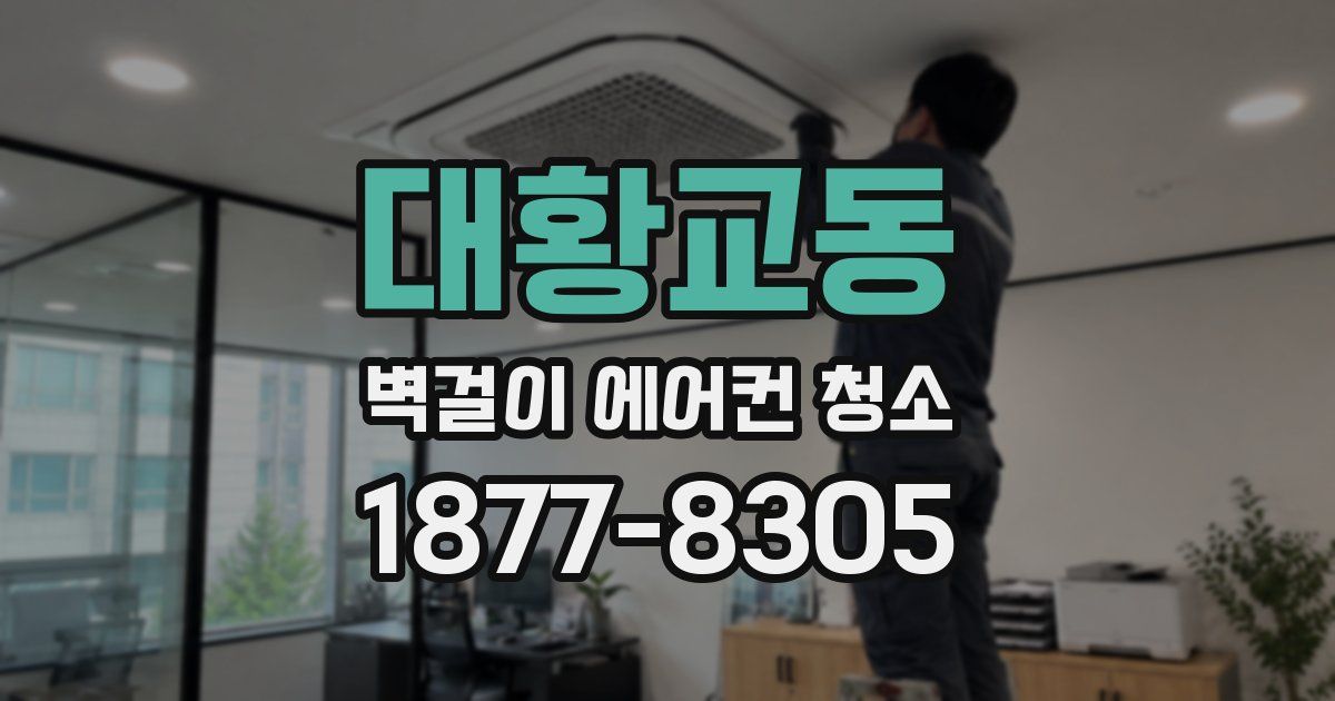 대황교동 벽걸이 에어컨 청소