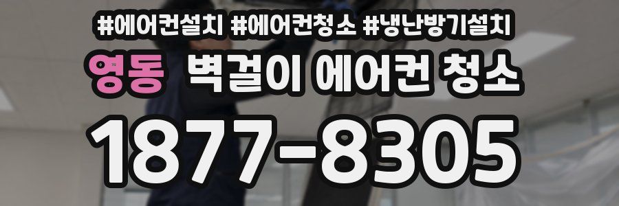 영동 벽걸이 에어컨 청소