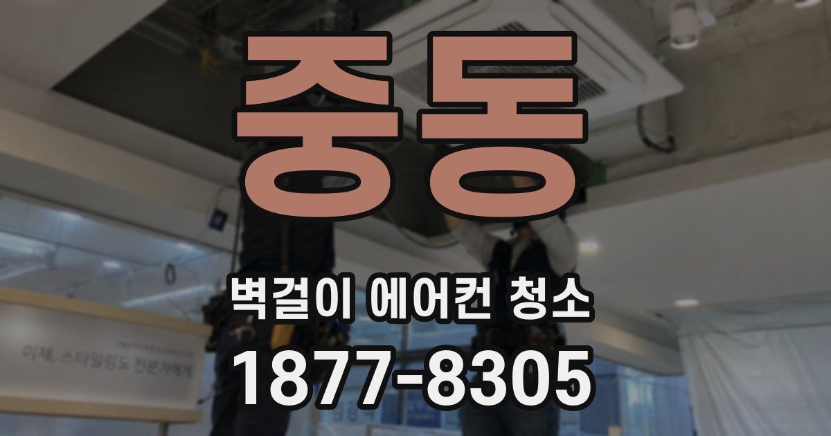 중동 벽걸이 에어컨 청소