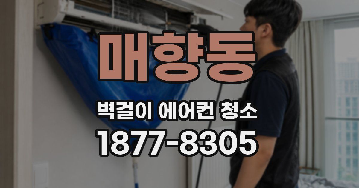 매향동 벽걸이 에어컨 청소