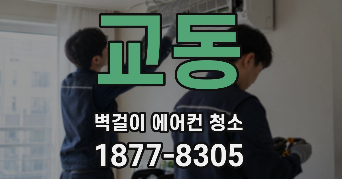 교동 벽걸이 에어컨 청소