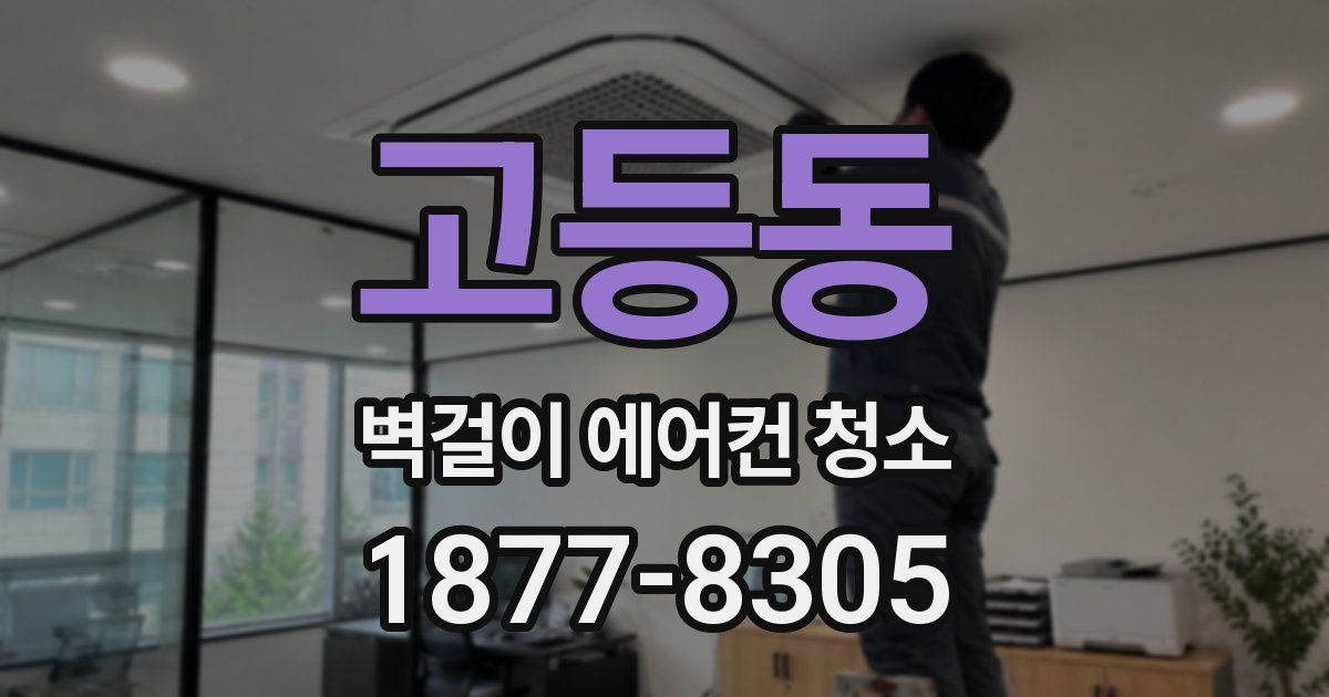 고등동 벽걸이 에어컨 청소