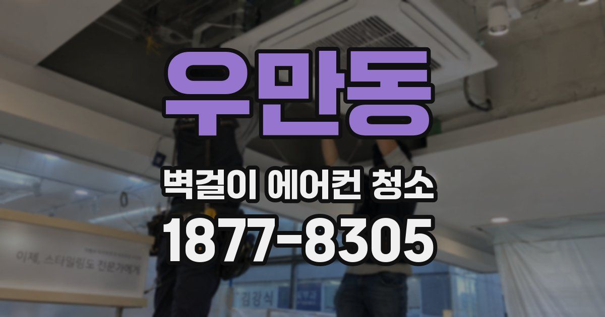 우만동 벽걸이 에어컨 청소