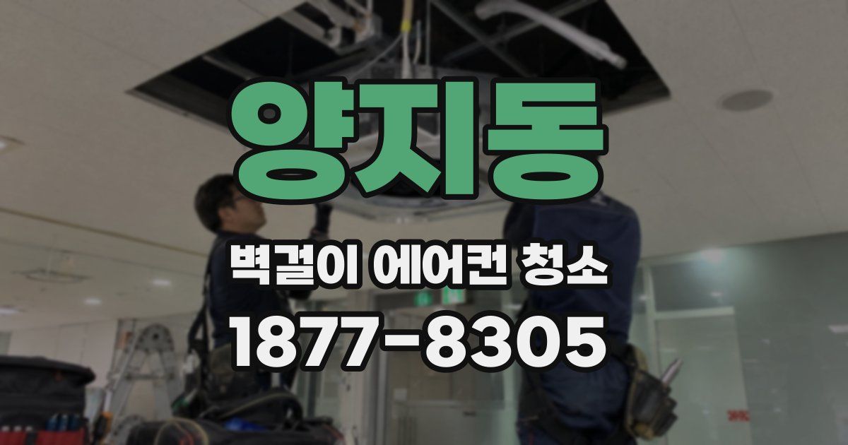 양지동 벽걸이 에어컨 청소