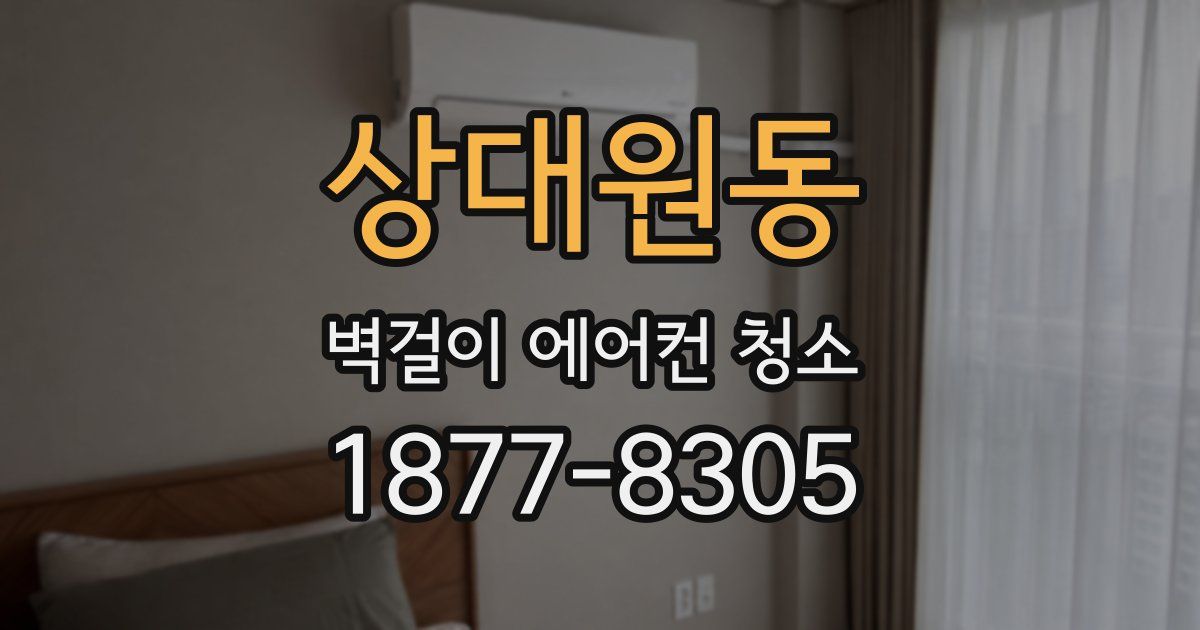 상대원동 벽걸이 에어컨 청소