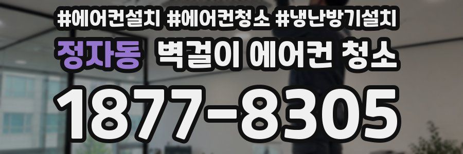 정자동 벽걸이 에어컨 청소