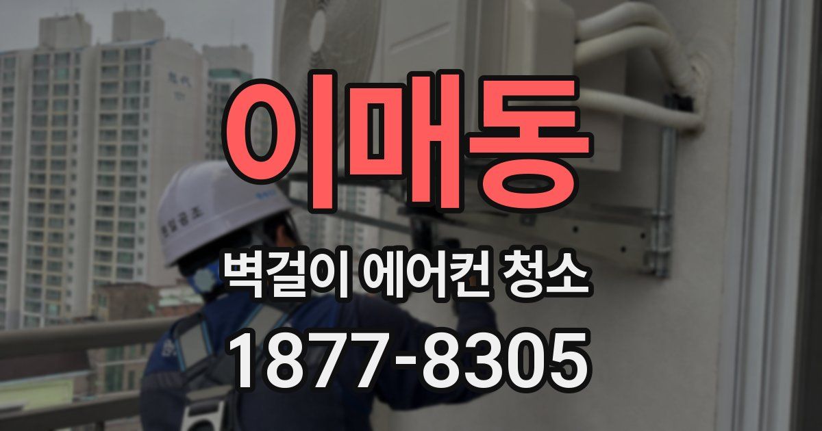 이매동 벽걸이 에어컨 청소