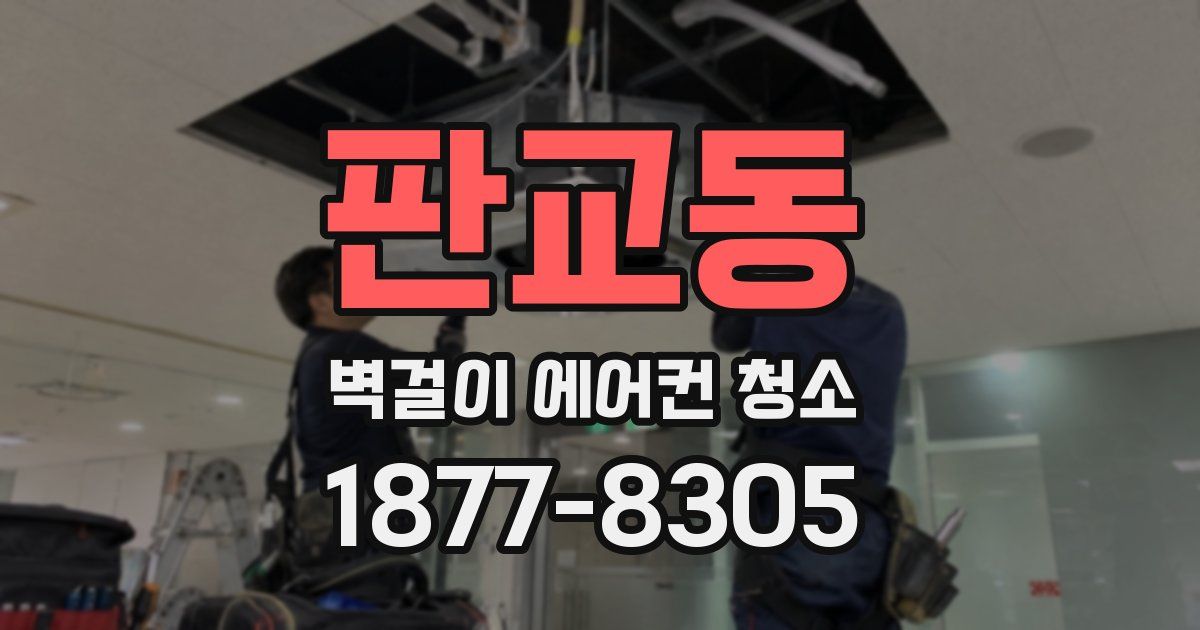 판교동 벽걸이 에어컨 청소