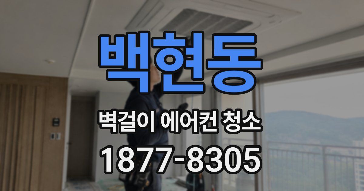 백현동 벽걸이 에어컨 청소