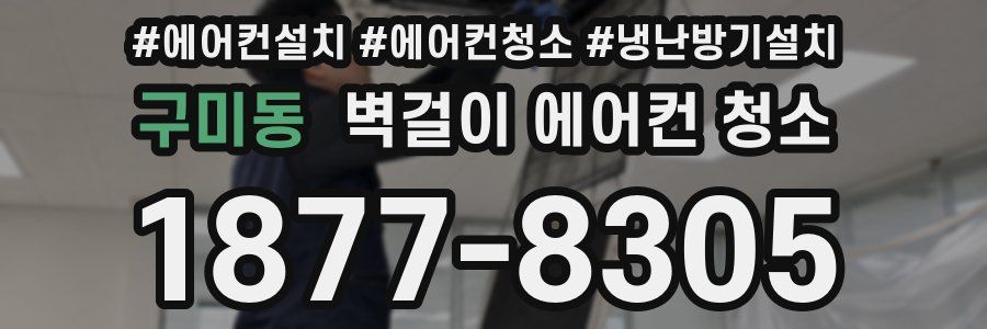 구미동 벽걸이 에어컨 청소