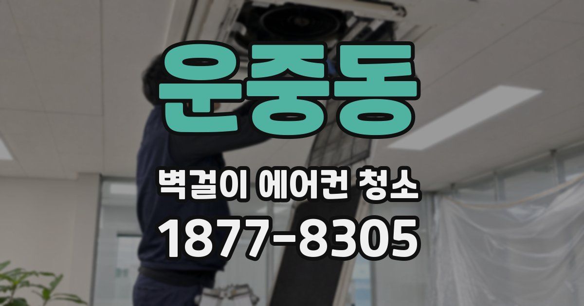 운중동 벽걸이 에어컨 청소