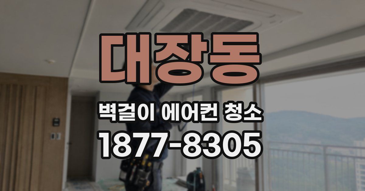 대장동 벽걸이 에어컨 청소