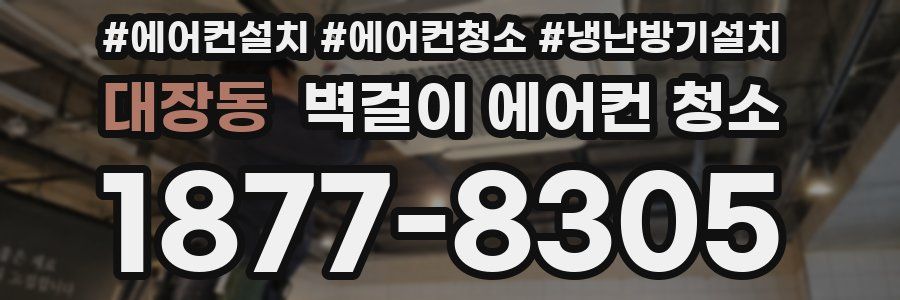 대장동 벽걸이 에어컨 청소