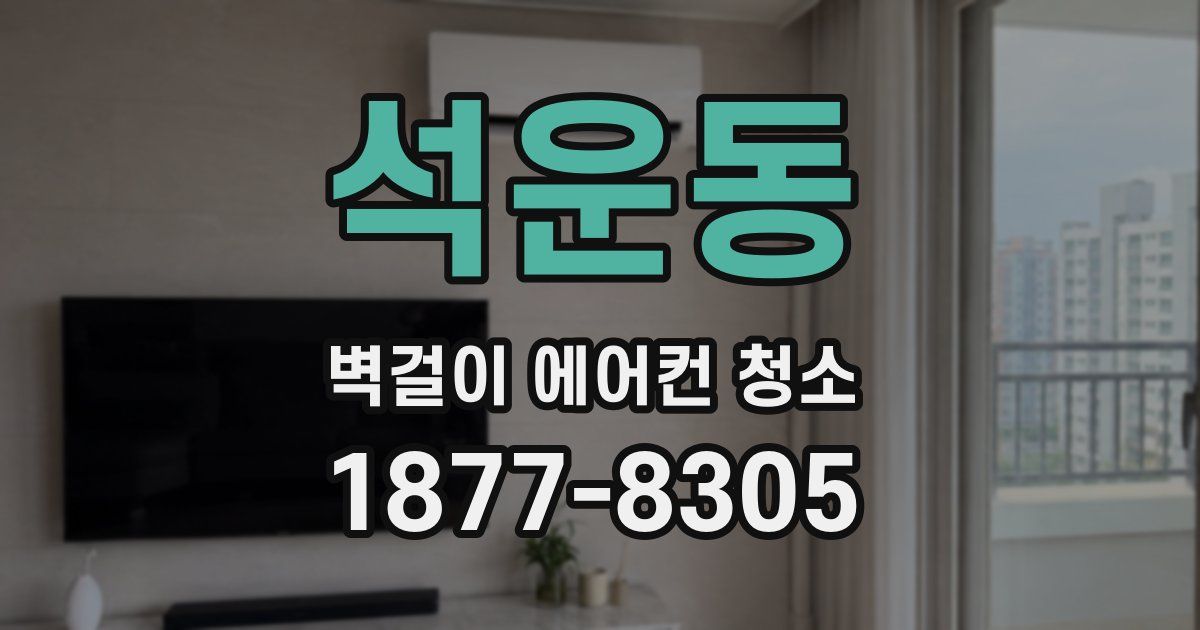 석운동 벽걸이 에어컨 청소