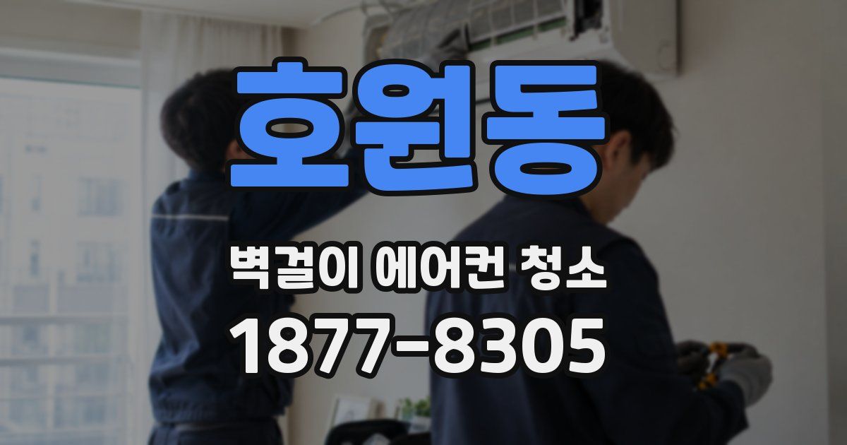 호원동 벽걸이 에어컨 청소