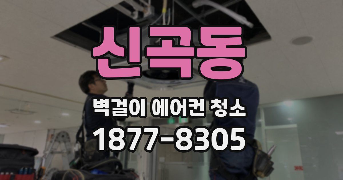 신곡동 벽걸이 에어컨 청소