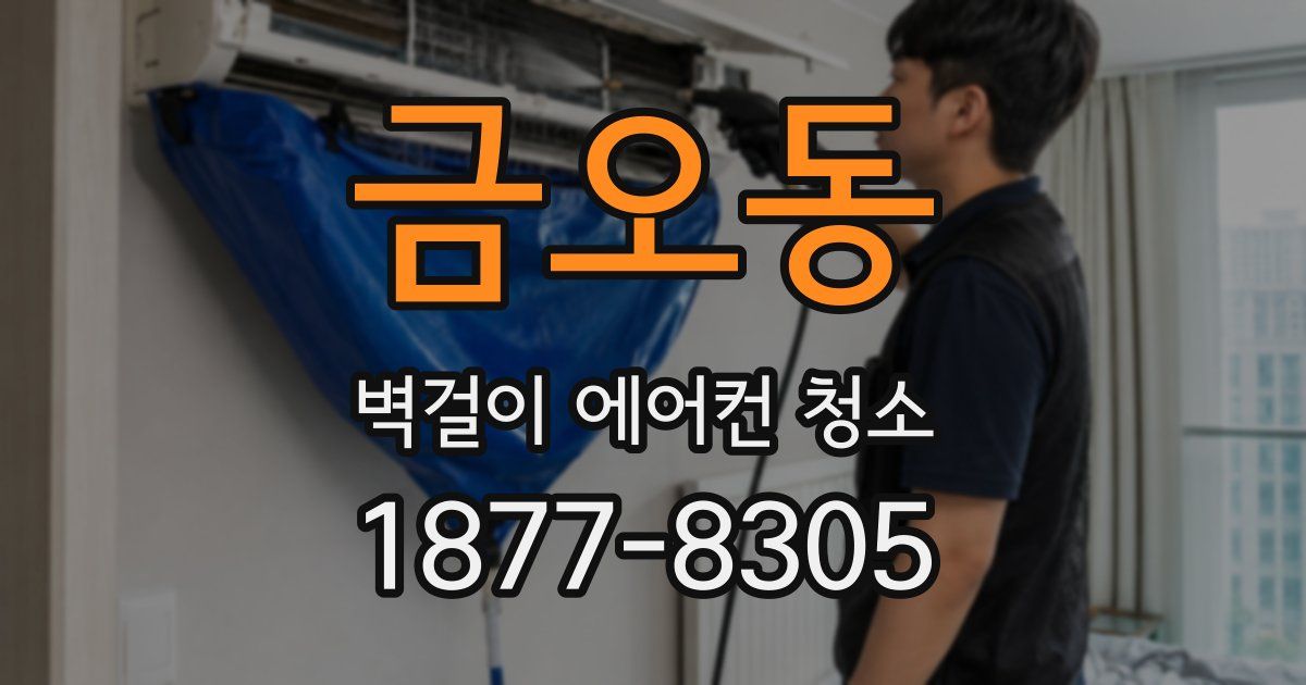 금오동 벽걸이 에어컨 청소