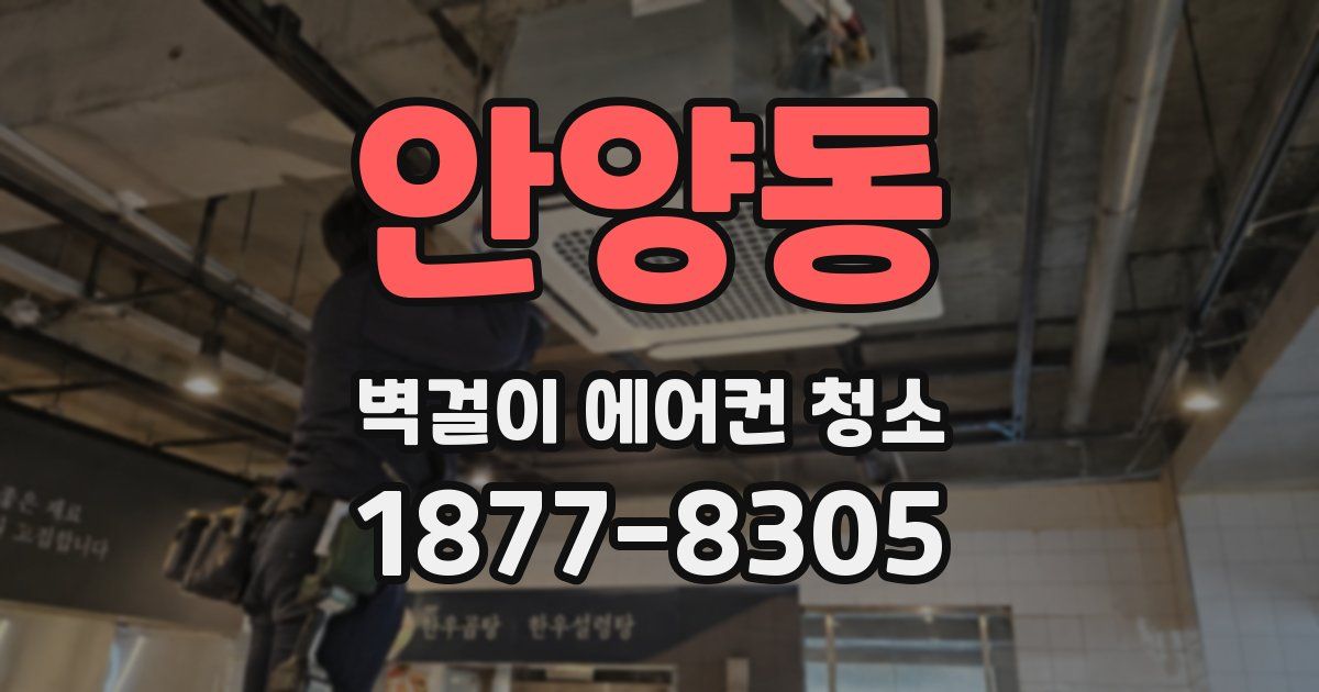 안양동 벽걸이 에어컨 청소