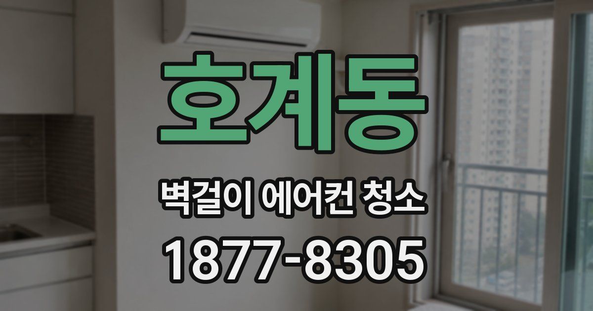 호계동 벽걸이 에어컨 청소