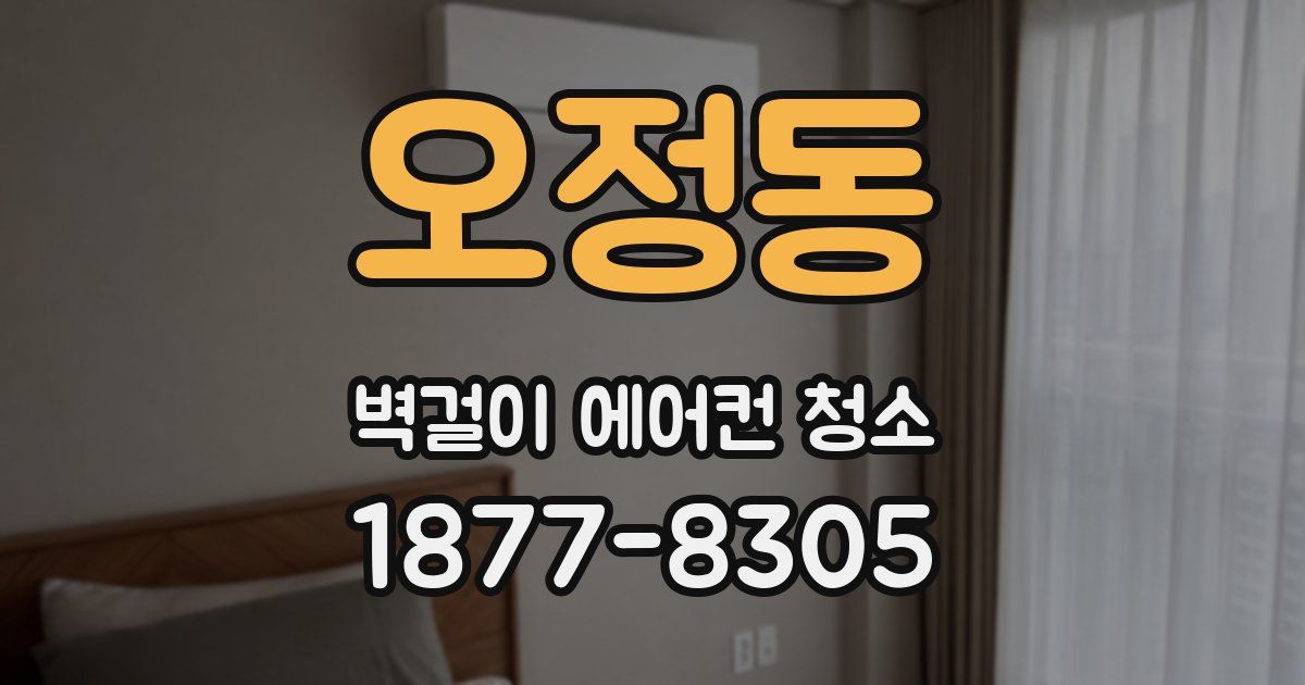 오정동 벽걸이 에어컨 청소