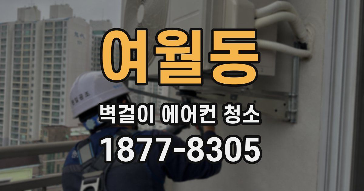 여월동 벽걸이 에어컨 청소