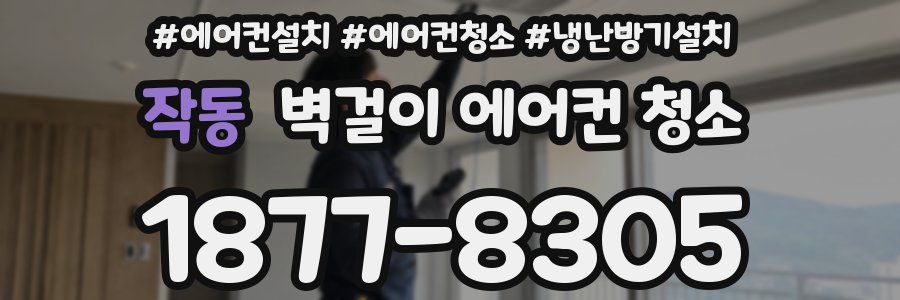작동 벽걸이 에어컨 청소