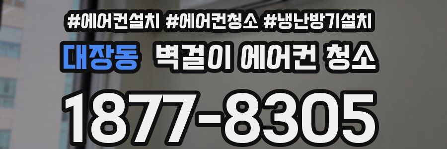 대장동 벽걸이 에어컨 청소