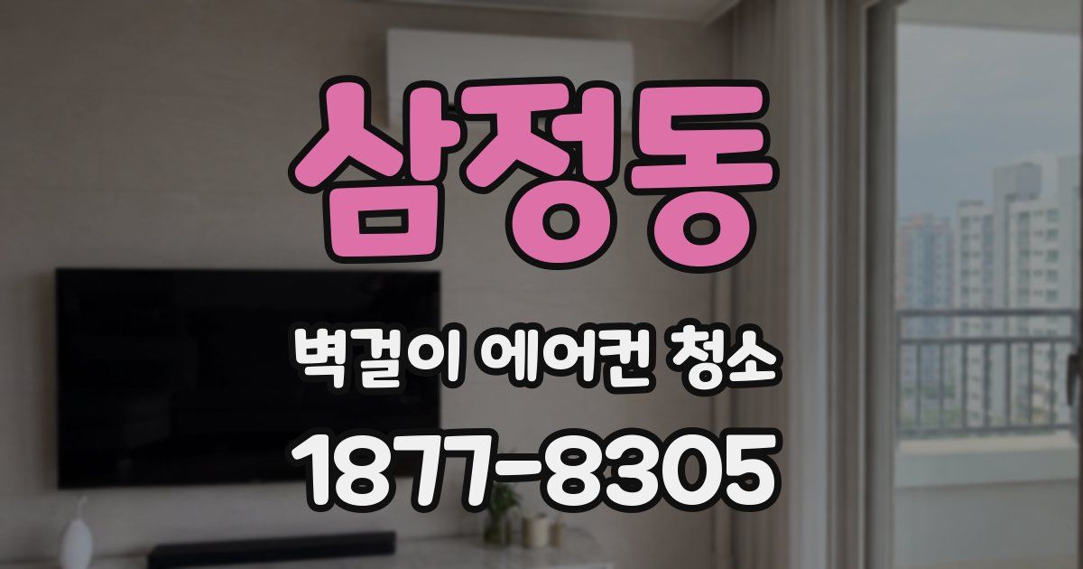 삼정동 벽걸이 에어컨 청소