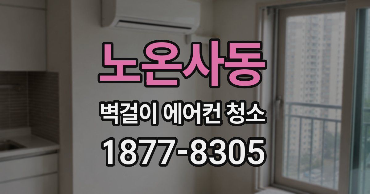노온사동 벽걸이 에어컨 청소