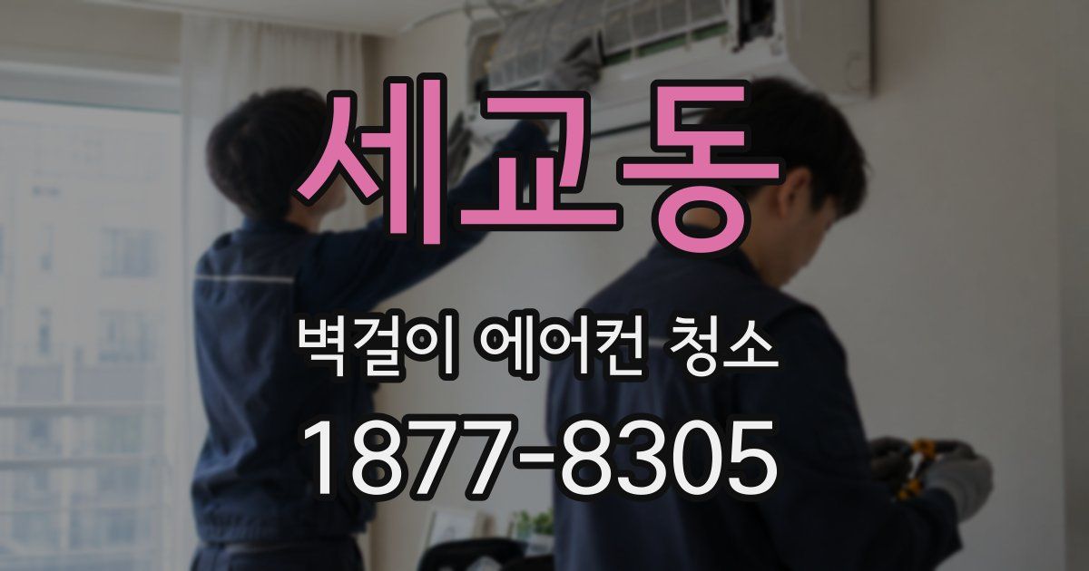 세교동 벽걸이 에어컨 청소