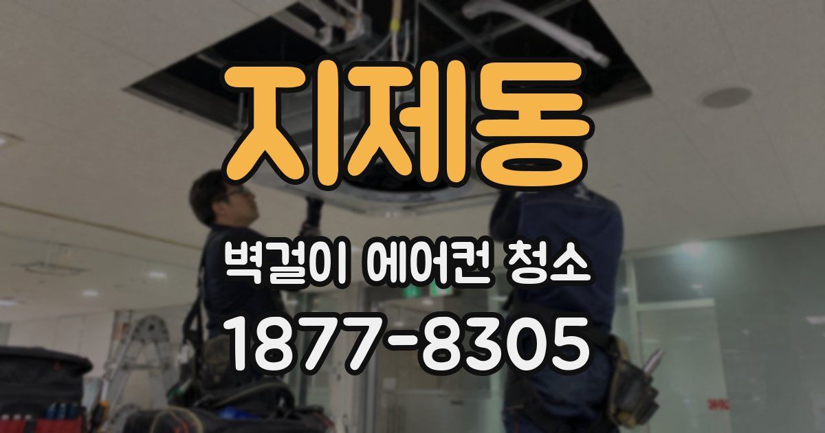 지제동 벽걸이 에어컨 청소
