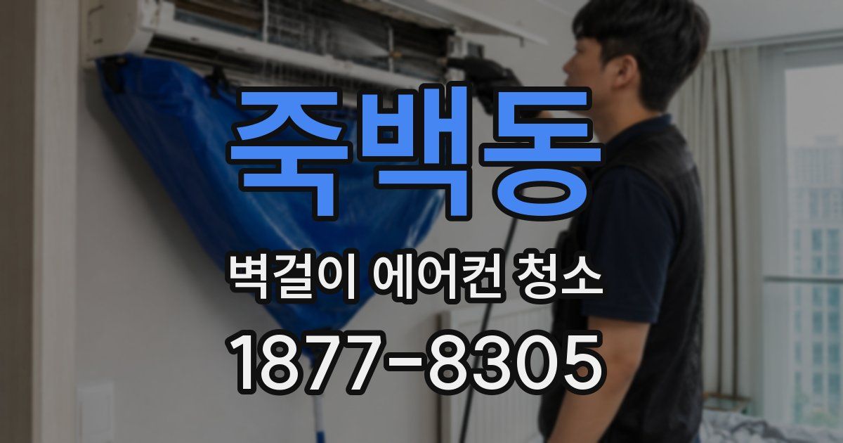 죽백동 벽걸이 에어컨 청소