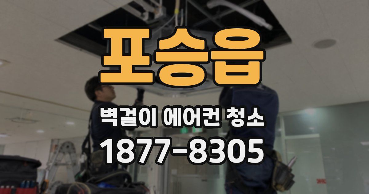 포승읍 벽걸이 에어컨 청소