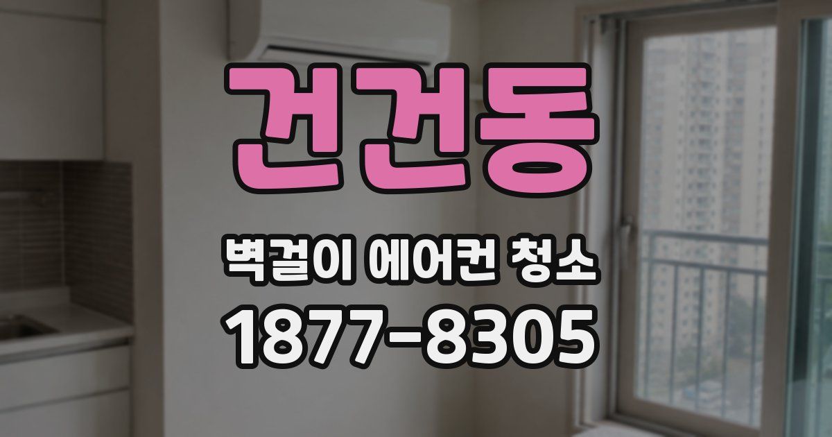 건건동 벽걸이 에어컨 청소