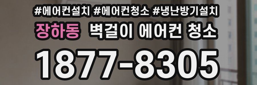 장하동 벽걸이 에어컨 청소