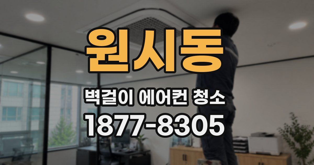 원시동 벽걸이 에어컨 청소