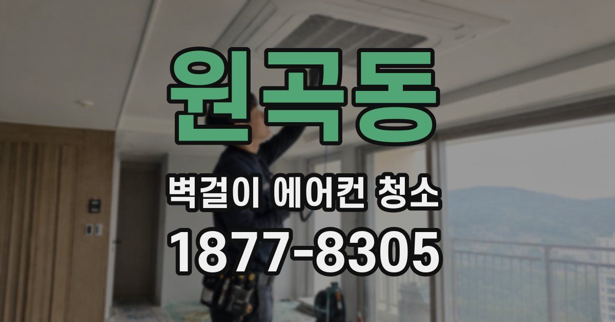 원곡동 벽걸이 에어컨 청소