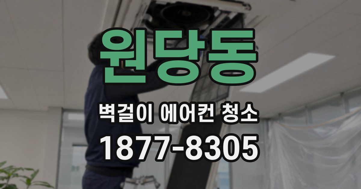 원당동 벽걸이 에어컨 청소