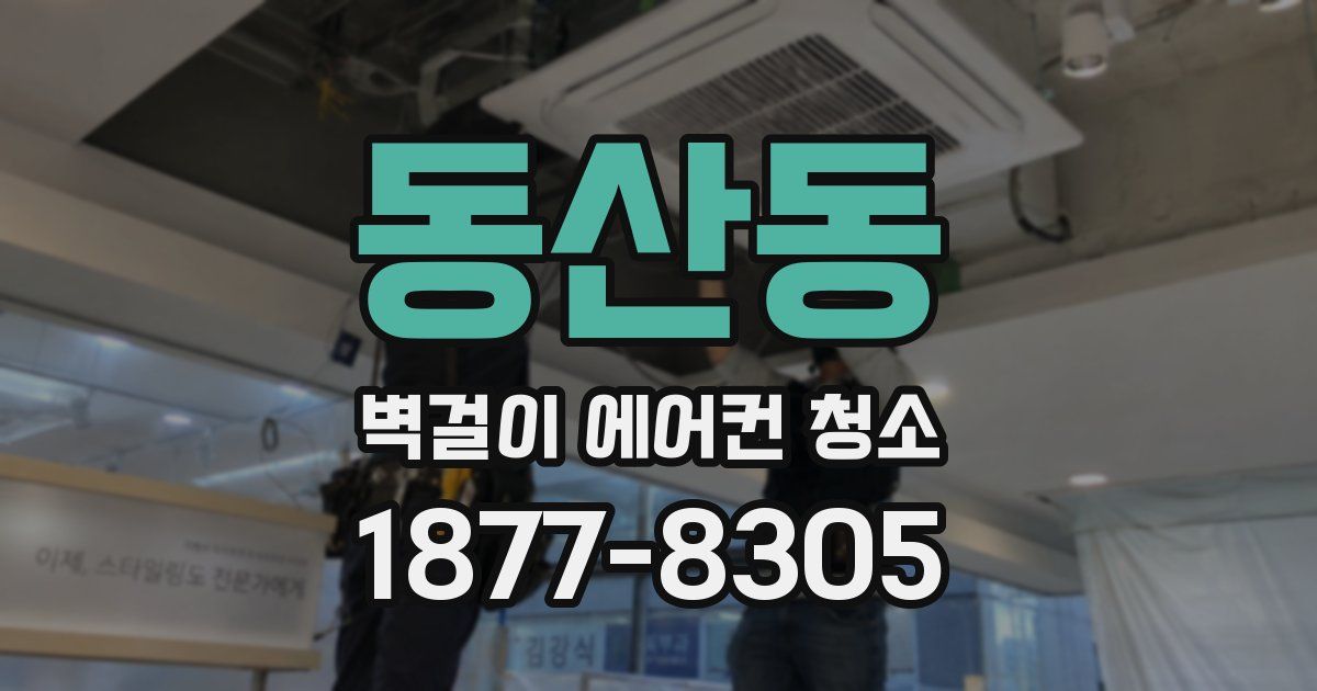 동산동 벽걸이 에어컨 청소
