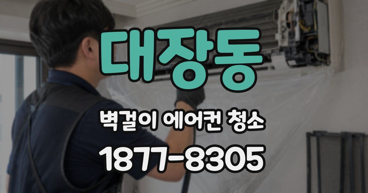 대장동 벽걸이 에어컨 청소
