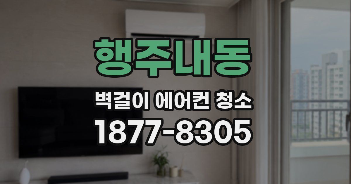 행주내동 벽걸이 에어컨 청소